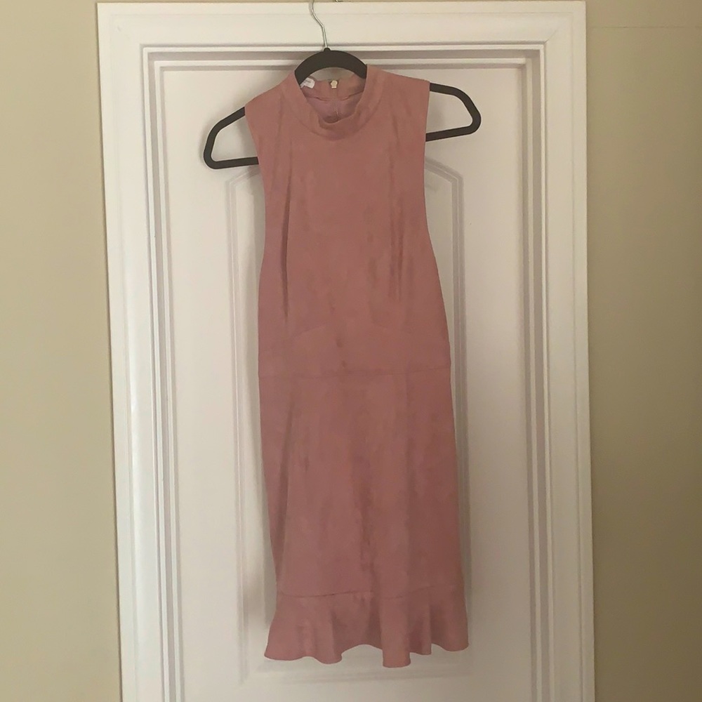 Like pink suede dress from top shop size M